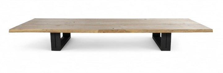 Otranto Coffee Table - BETACO Tables + Desks - 102.3"W / Black Aluminum / Teak - HORNE
