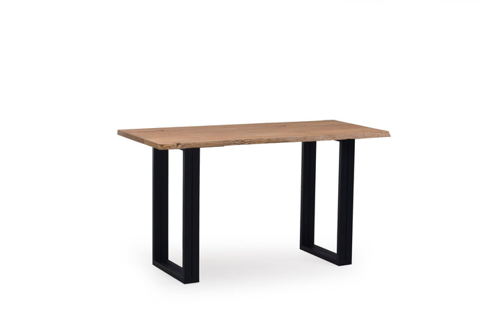 Otranto Counter Table - BETACO Tables + Desks - 78.7"W / Black Aluminum / Teak - HORNE