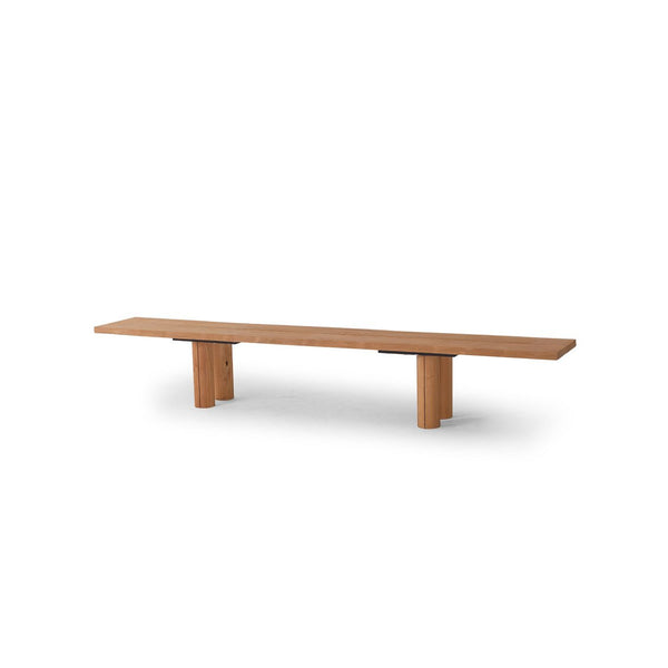 Otranto Round-Leg Bench - BETACO Stools + Benches + Ottomans - 110.2"W / Teak - HORNE