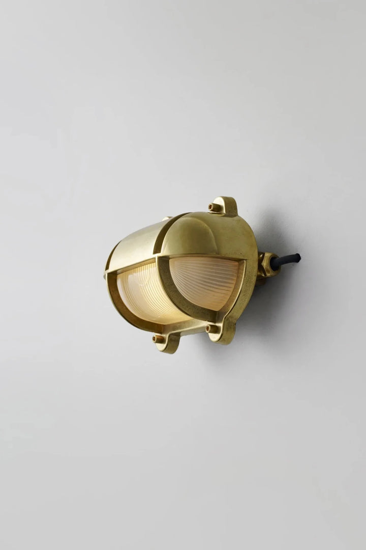 Oval Brass Bulkhead 7436 - Davey Lighting Outdoor Lights - Brass - HORNE