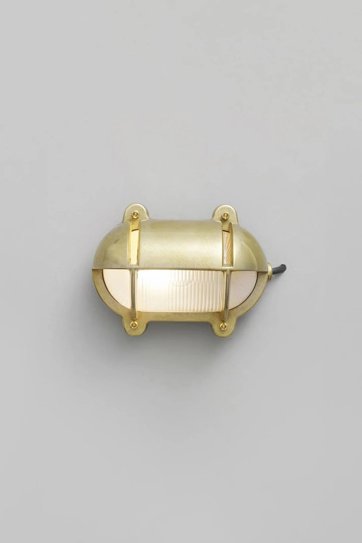 Oval Brass Bulkhead 7436 - Davey Lighting Outdoor Lights - Brass - HORNE