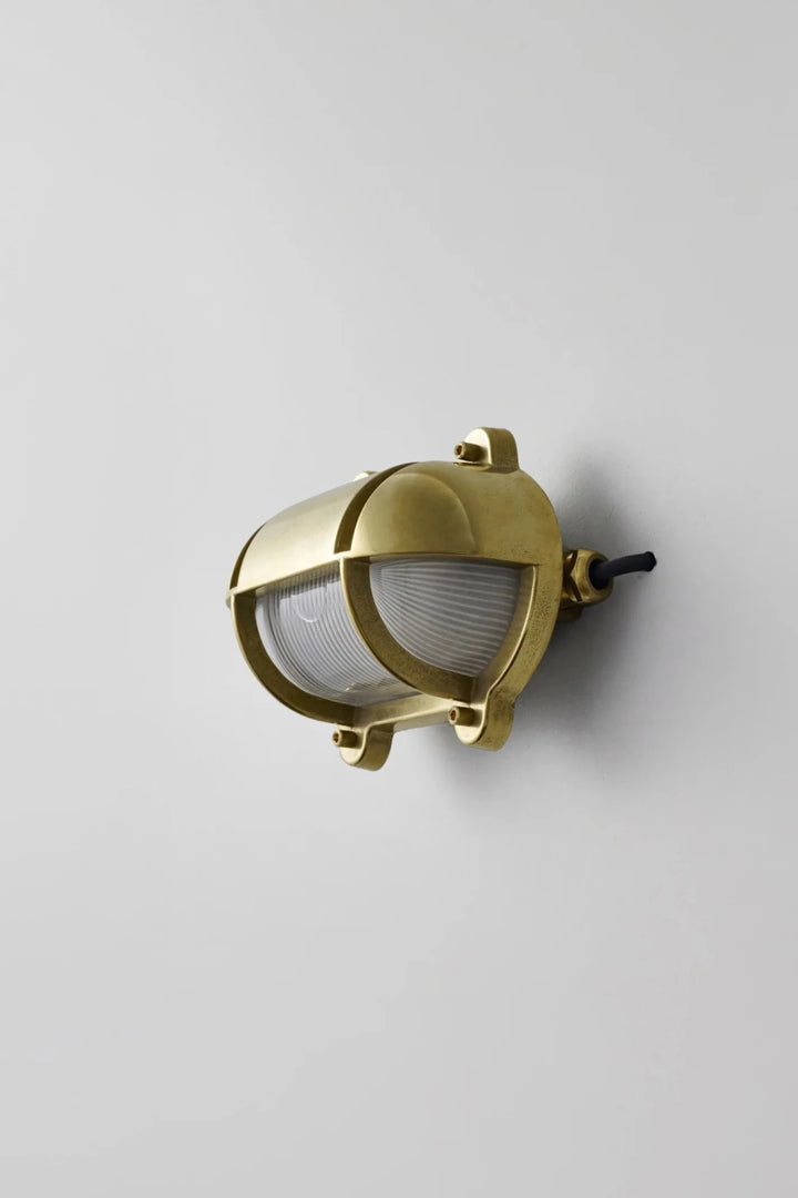 Oval Brass Bulkhead 7436 - Davey Lighting Outdoor Lights - Brass - HORNE