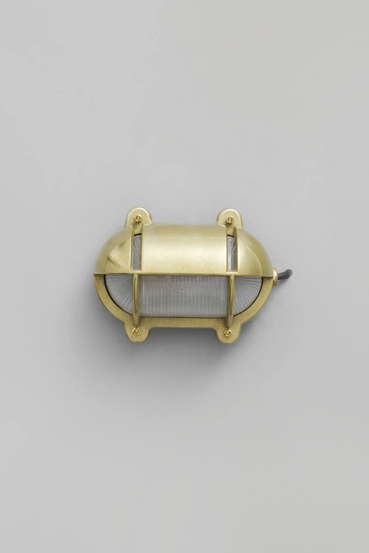 Oval Brass Bulkhead 7436 - Davey Lighting Outdoor Lights - Brass - HORNE
