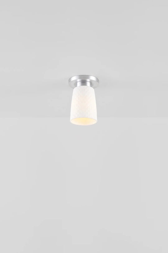 Oxford 1 Bone China Ceiling Light - Original BTC Floor Lamps - Brushed Aluminum - HORNE