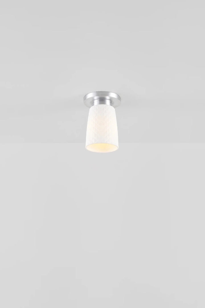 Oxford 1 Bone China Ceiling Light - Original BTC Floor Lamps - Brushed Aluminum - HORNE