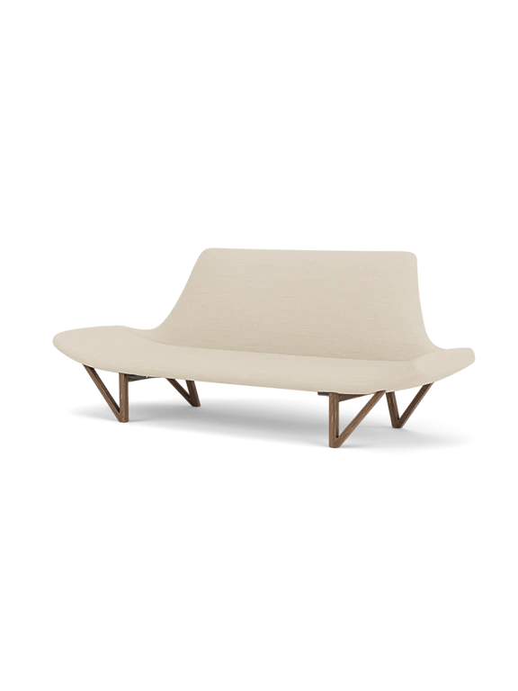 Pagode Sofa - Audo Copenhagen Sofas - Walnut - Hallingdal 65 Fabric - 0200 - HORNE