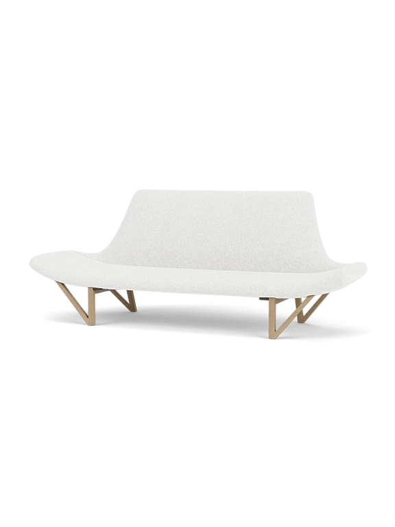 Pagode Sofa - Audo Copenhagen Sofas - Natural Oak - Hallingdal 65 Fabric - 0110 - HORNE