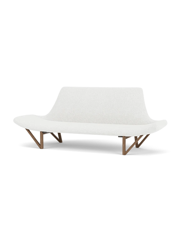Pagode Sofa - Audo Copenhagen Sofas - Walnut - Hallingdal 65 Fabric - 0110 - HORNE