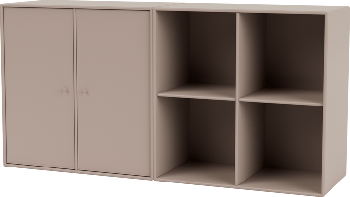 Pair Classic Sideboard - Wall Mounted - Montana - Shelving - Mushroom - HORNE