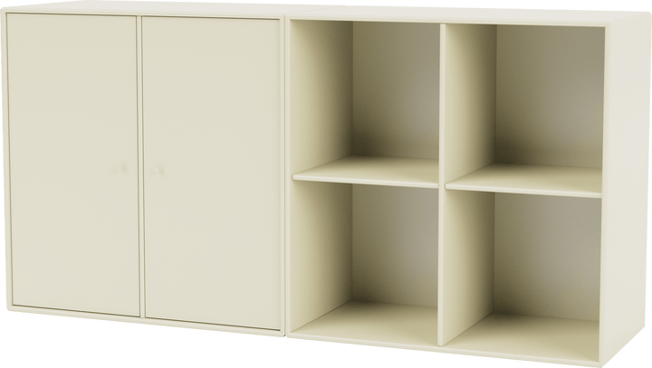 Pair Classic Sideboard - Wall Mounted - Montana - Shelving - Vanilla - HORNE