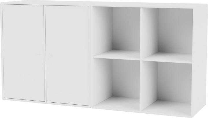 Pair Classic Sideboard - Wall Mounted - Montana - Shelving - New White - HORNE