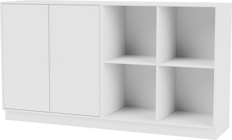 Pair Classic Sideboard - With Plinth Base - Montana - Shelving - Anthracite - 1.2