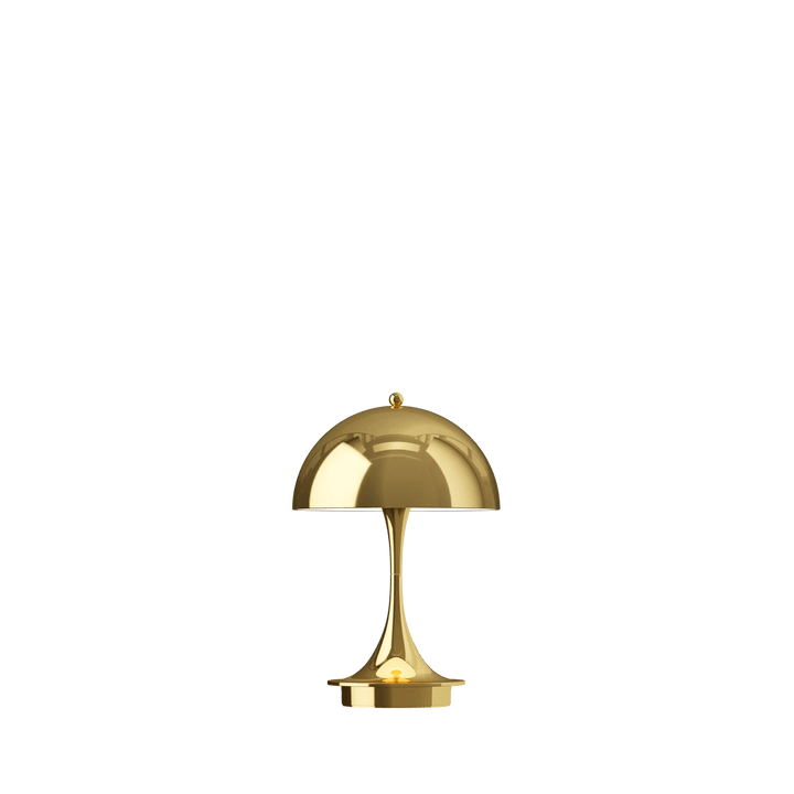 Panthella 160 Portable Table Lamp - Louis Poulsen Table + Task - Brass - HORNE