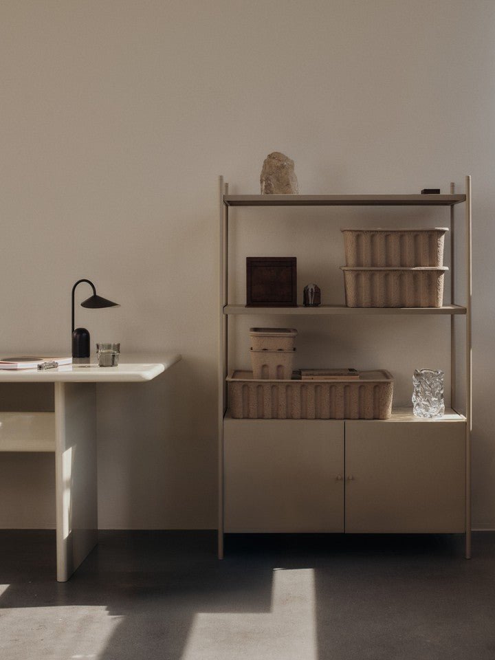 Paper Pulp Box - Extra Large - Ferm Living Storage + Organization - Charcoal - HORNE
