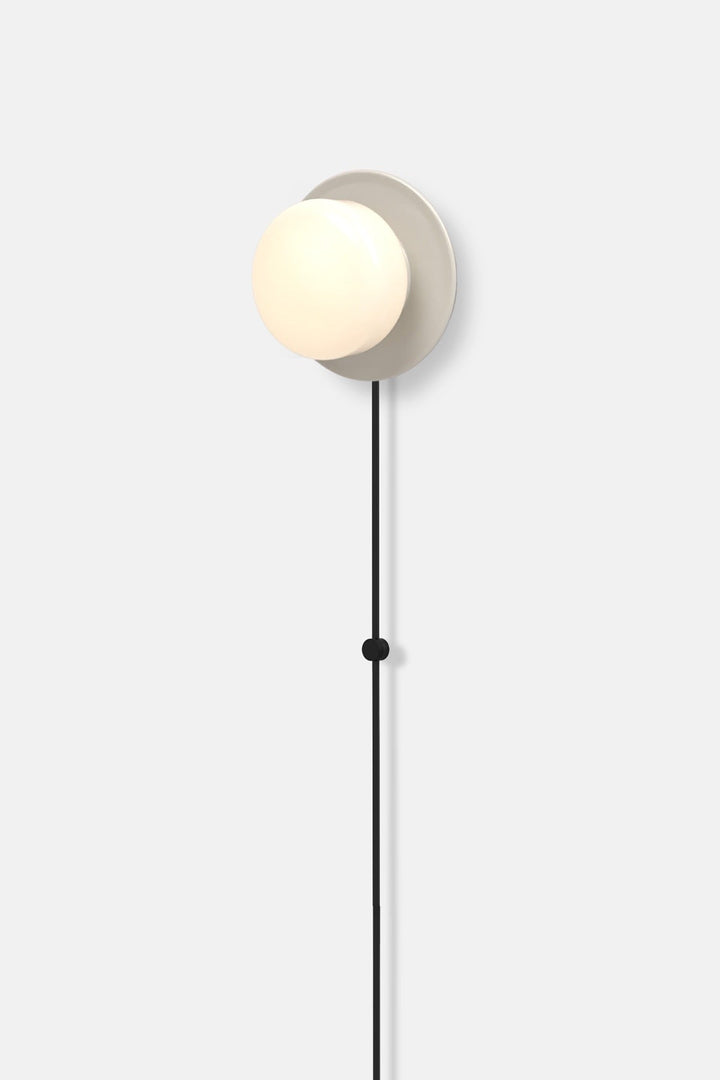Pastille 1 Disc Corded - Droplet - RBW Lighting - Silk Grey - 2700K (warm white) - Corded Plug - in (Bottom) / 120V Input - HORNE