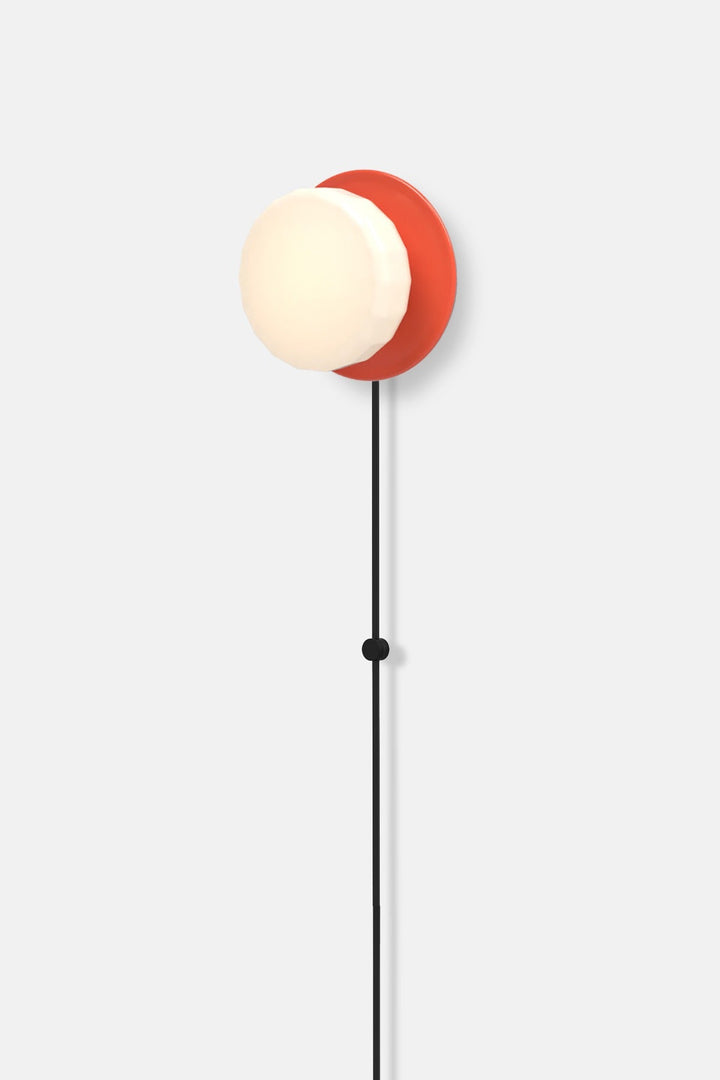 Pastille 1 Disc Corded - Faceted - RBW Lighting - Vermilion - 2700K (warm white) - Corded Plug - in (Bottom) / 120V Input - HORNE