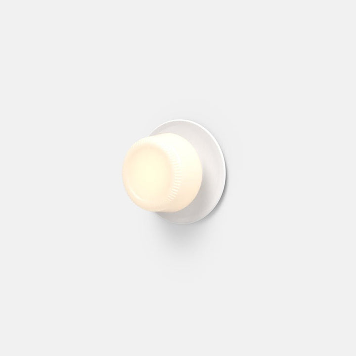 Pastille 1 Disc - Ribbed - RBW Lighting - Matte White - 2700K (warm white) - IP 20 - HORNE