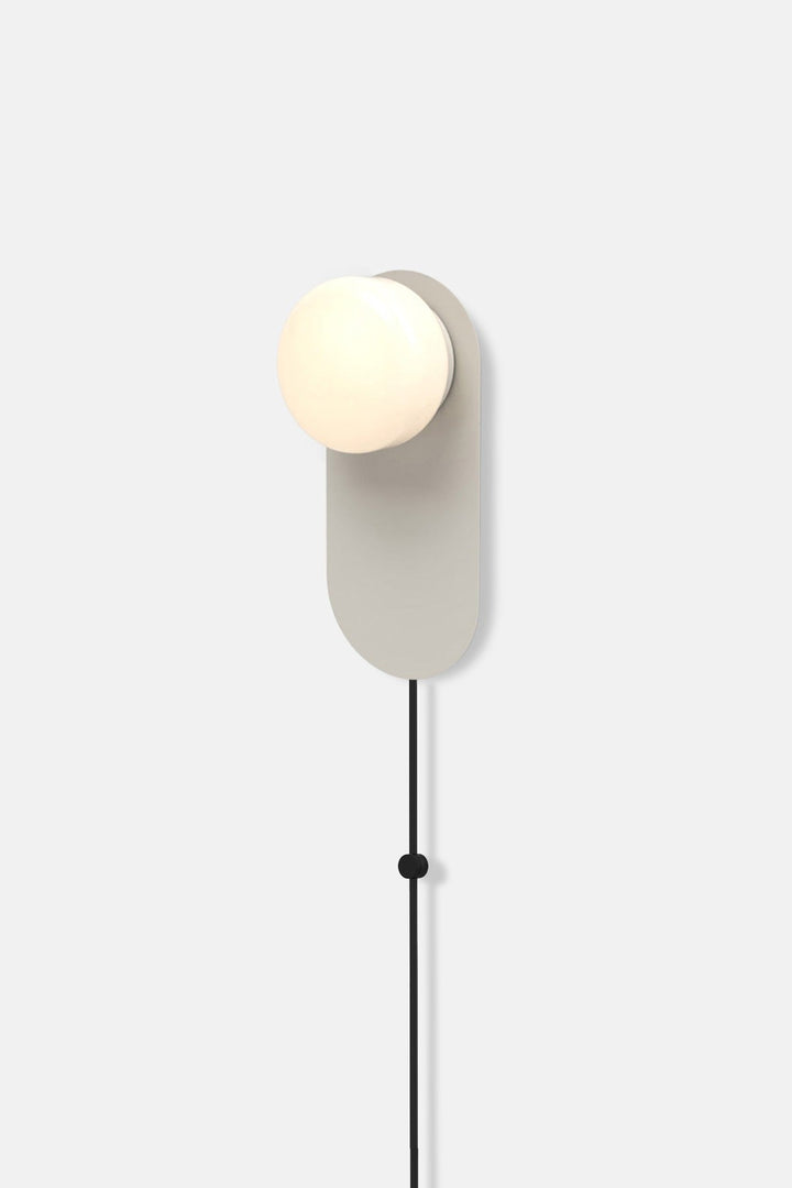 Pastille 1 Wayfind Corded - Droplet - RBW Lighting - Silk Grey - 2700K (warm white) - Corded Plug - in (Bottom) / 120V Input - HORNE