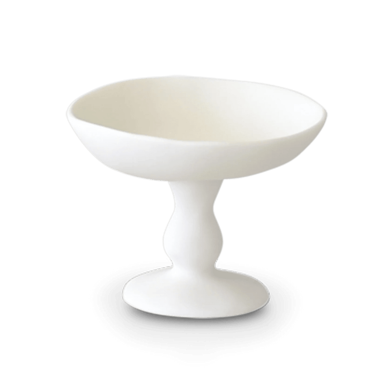Pedestal Bowl - Tina Frey Serveware - Large - White - HORNE