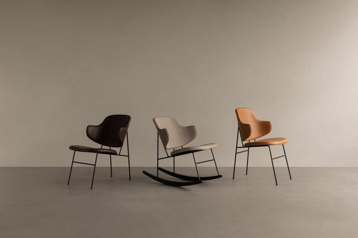 Penguin Rocking Chair - Fully Upholstered - Audo Copenhagen - Chairs - Re - Wool 218 - HORNE