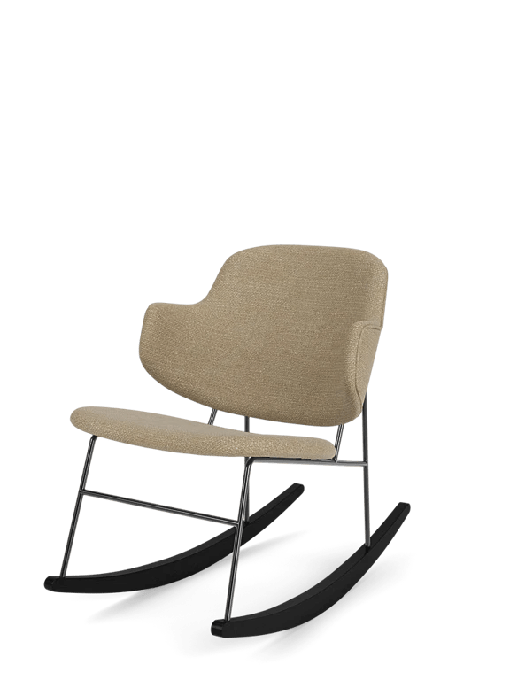 Penguin Rocking Chair - Fully Upholstered - Audo Copenhagen Chairs - Audo Bouclé 02 - HORNE