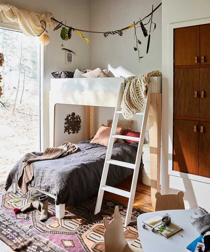 Perch Twin Lower Bed - White