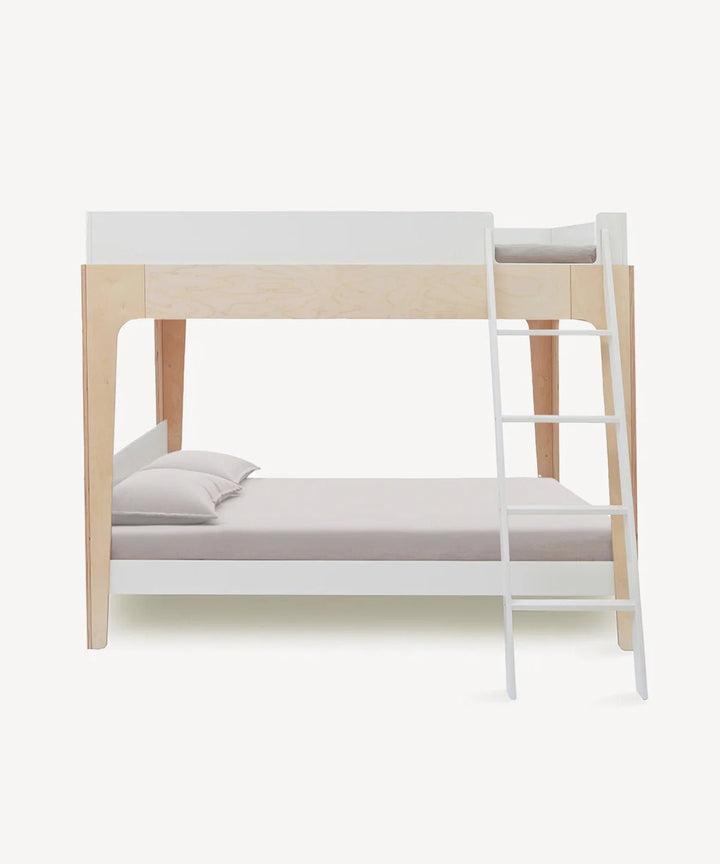 Perch Full Bunk Bed - Oeuf Kids + Baby - White/Birch - HORNE