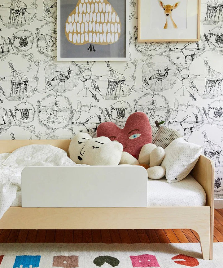 Perch Toddler Bed - Oeuf - Kids + Baby - White/Birch - HORNE