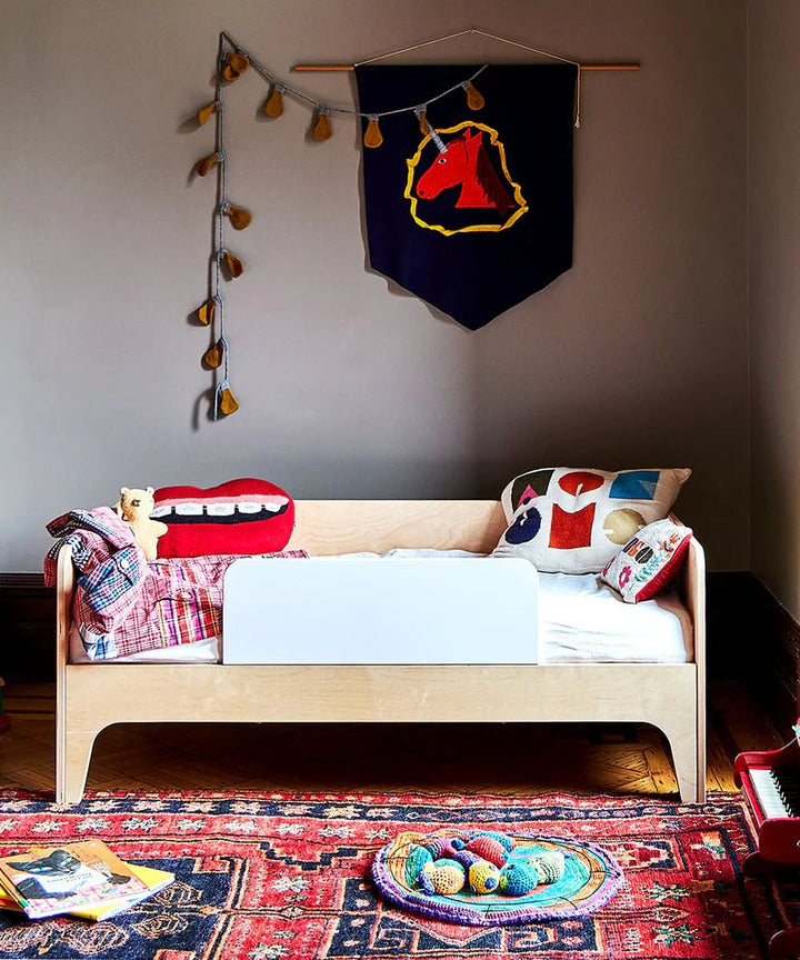 Perch Toddler Bed - Oeuf - Kids + Baby - White/Birch - HORNE