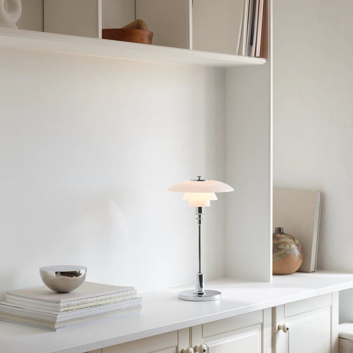 PH 2/1 Portable Lamp - Louis Poulsen Table + Task - High Lustre Chrome - HORNE