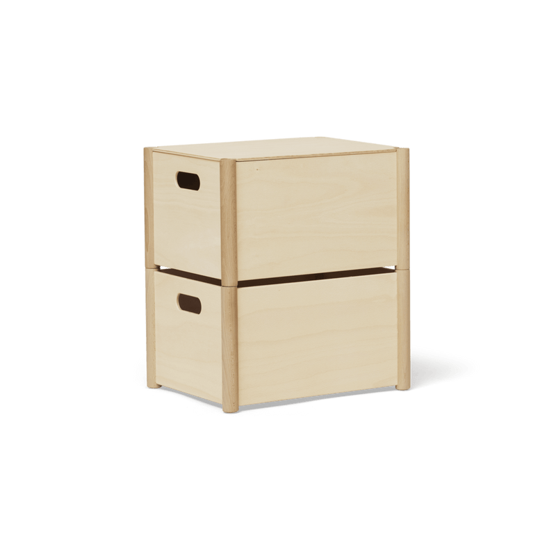 Pillar Storage Box - Form + Refine Storage + Organization - Medium - Beech - HORNE