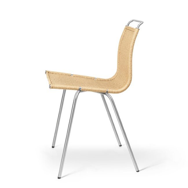 PK1 Chair - Natural Paper Cord - Carl Hansen & Son Chairs - black powder coated steel - HORNE