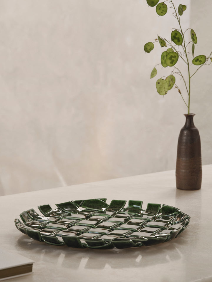 Plait Platter - Ferm Living - Serveware - Off - White - HORNE