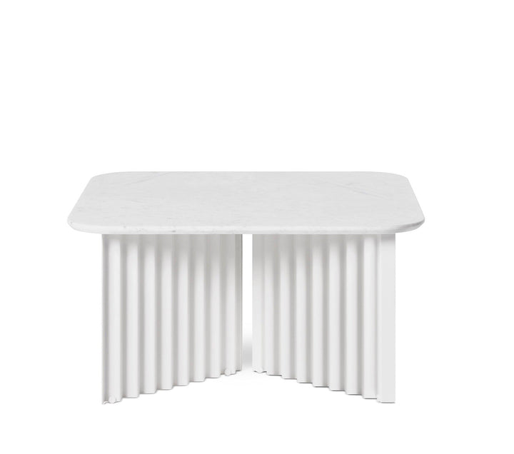 Plec Rectangular Coffee Table - Medium - RS Barcelona - Tables + Desks - White Carrara Marble - HORNE