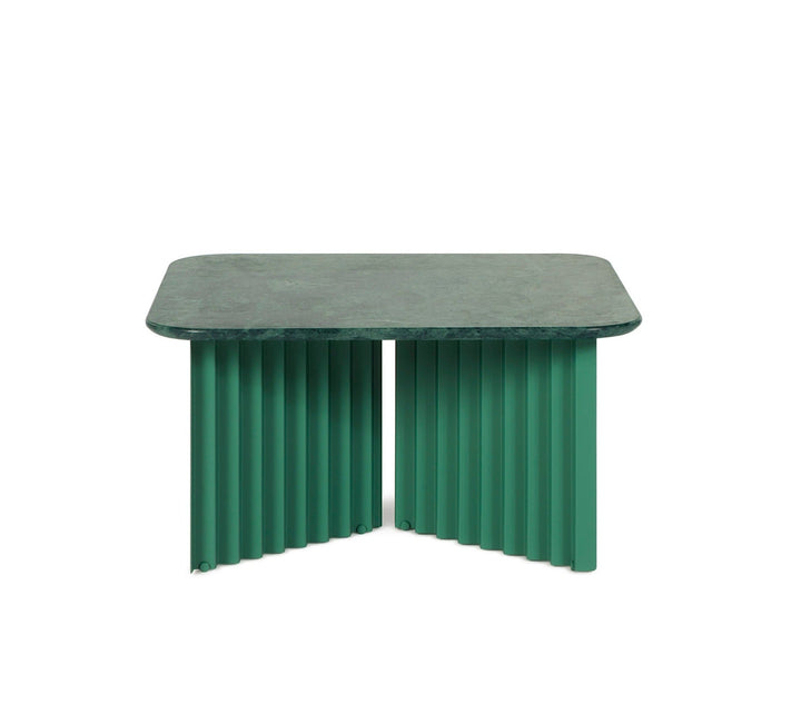 Plec Rectangular Coffee Table - Medium - RS Barcelona - Tables + Desks - Green Aver Marble - HORNE