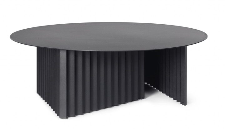 Plec Round Coffee Table - Large - RS Barcelona - Tables + Desks - Black Steel - HORNE