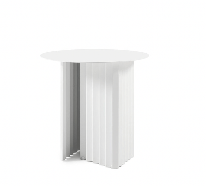 Plec Round Coffee Table - Small - RS Barcelona - Tables + Desks - White Steel - HORNE