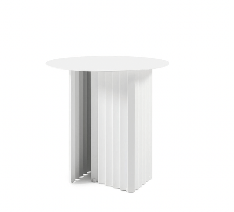 Plec Round Coffee Table - Small - RS Barcelona - Tables + Desks - White Steel - HORNE