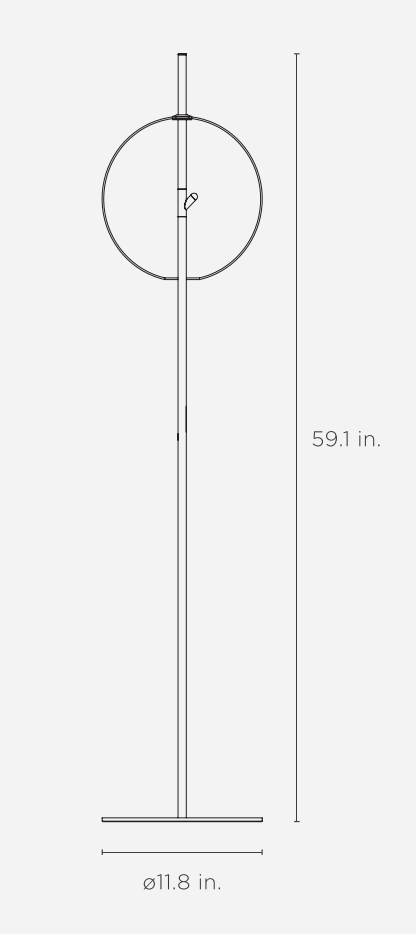Point Floor Lamp - CITTA Floor Lamps - Amber - HORNE