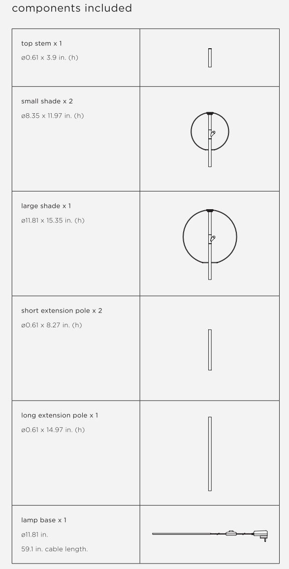 Point Modular Floor Lamp - CITTA Floor Lamps - Amber - HORNE