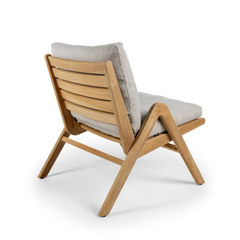Positano Lounge Chair - BETACO Chairs - Teak / Flax Vintage - HORNE