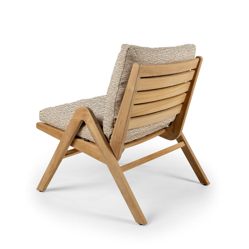 Positano Lounge Chair - BETACO Chairs - Teak / Flax Vintage - HORNE