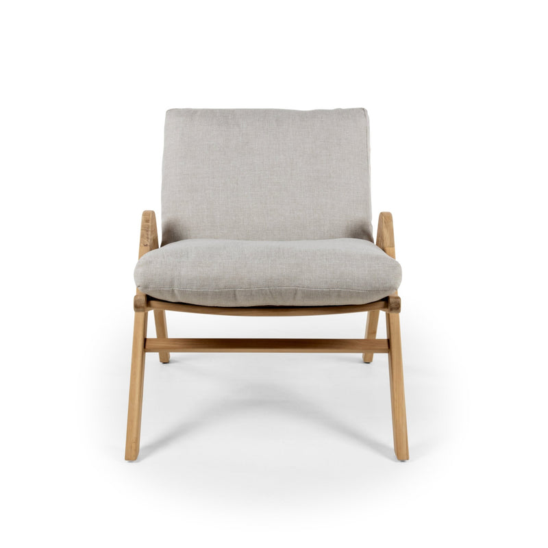 Positano Lounge Chair - BETACO Chairs - Teak / Flax Vintage - HORNE
