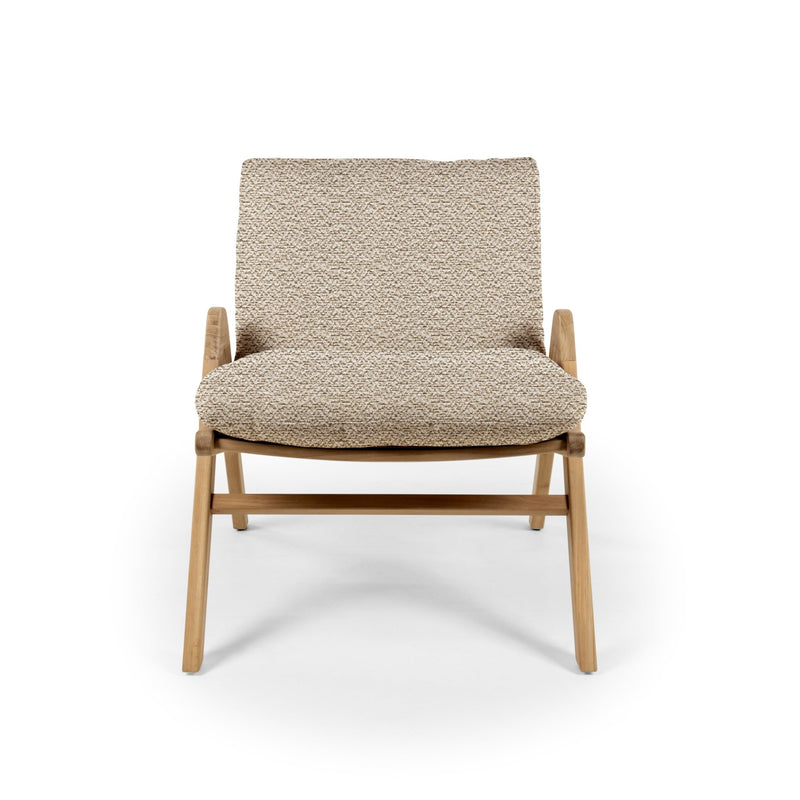 Positano Lounge Chair - BETACO Chairs - Teak / Flax Vintage - HORNE