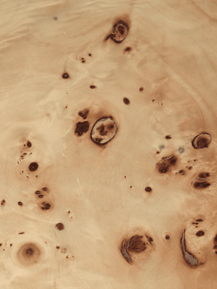 Post Coffee Table - Small - Poplar Burl Veneer