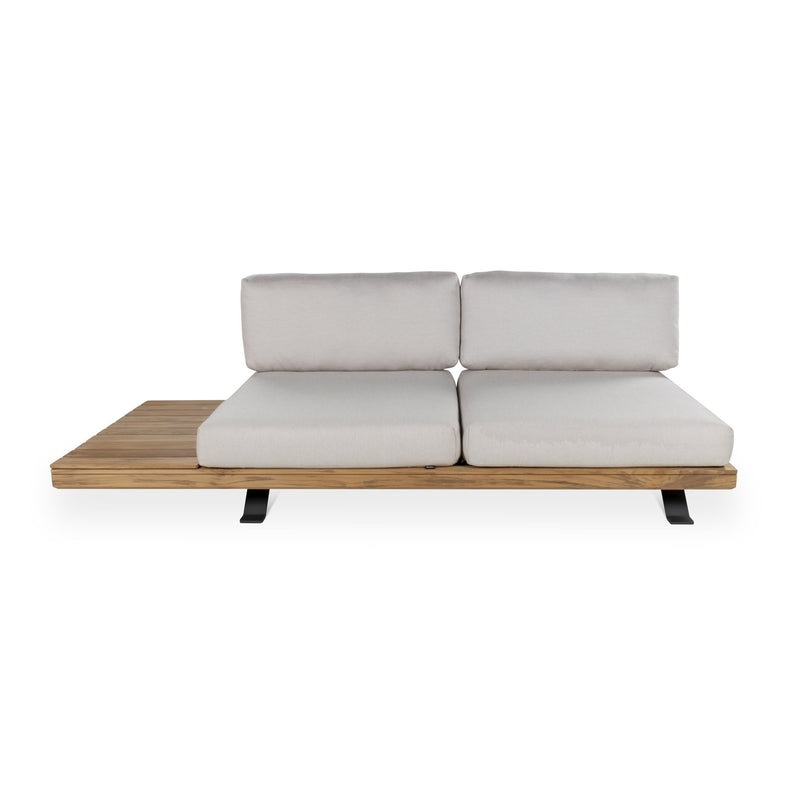 Praiano Sofa - BETACO Sofas - 2-Seater Sofa / Black Aluminum / Teak / Cico 17 - HORNE