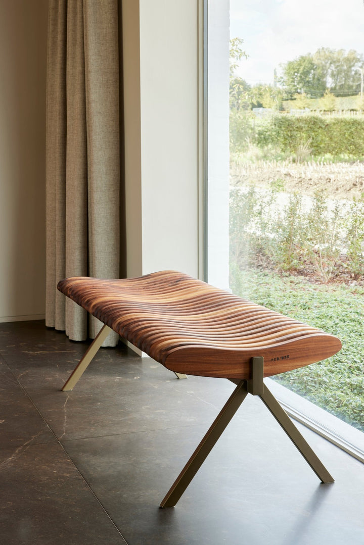 Prelude Bench - Per/Use Stools + Benches + Ottomans - Large - Matte Black - Walnut Natural Oiled - HORNE