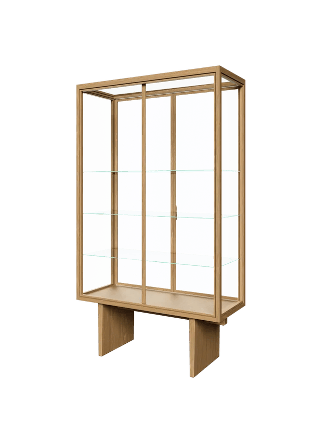 Private Vitrine - Gubi Sideboards + Cabinets - Light Stained Oak Veneer - HORNE