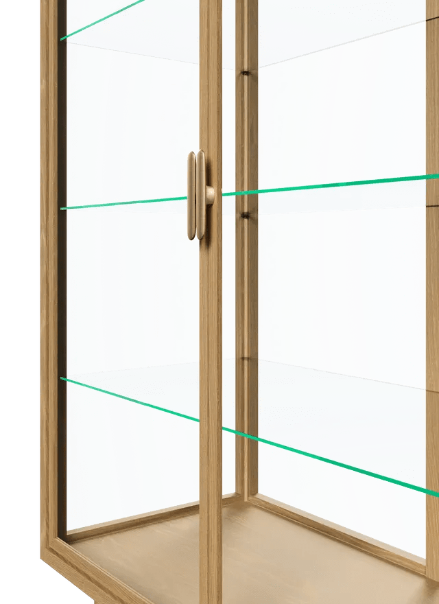Private Vitrine - Gubi Sideboards + Cabinets - Light Stained Oak Veneer - HORNE