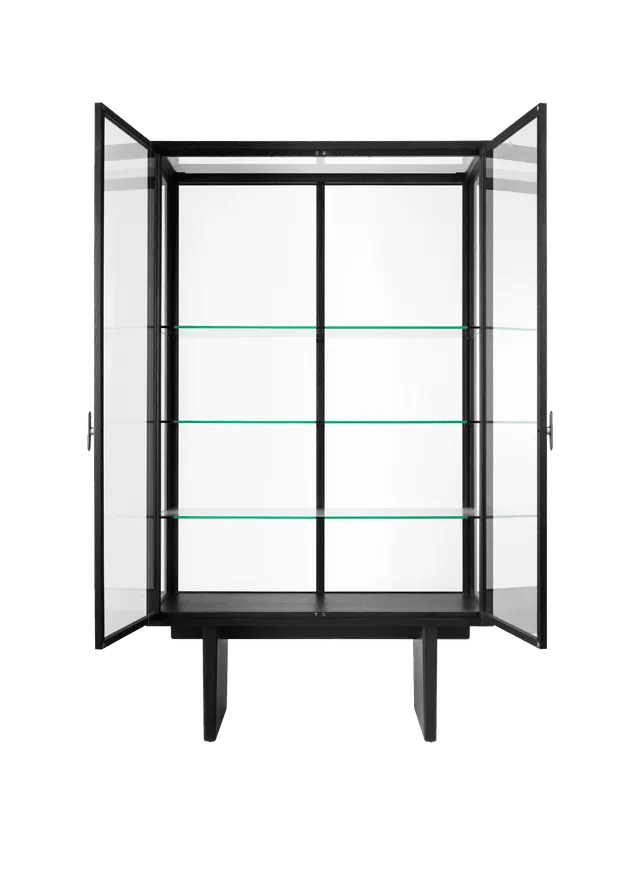 Private Vitrine - Gubi Sideboards + Cabinets - Light Stained Oak Veneer - HORNE